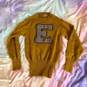 Vintage Letterman Wool 1950s Sweater, Cheer/Team